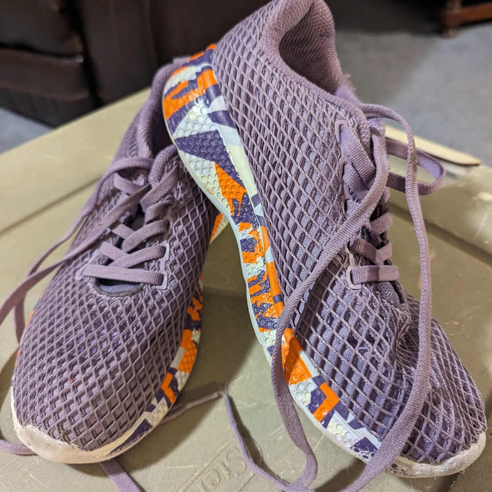 Stylish Purple and Orange Women's Sneakers